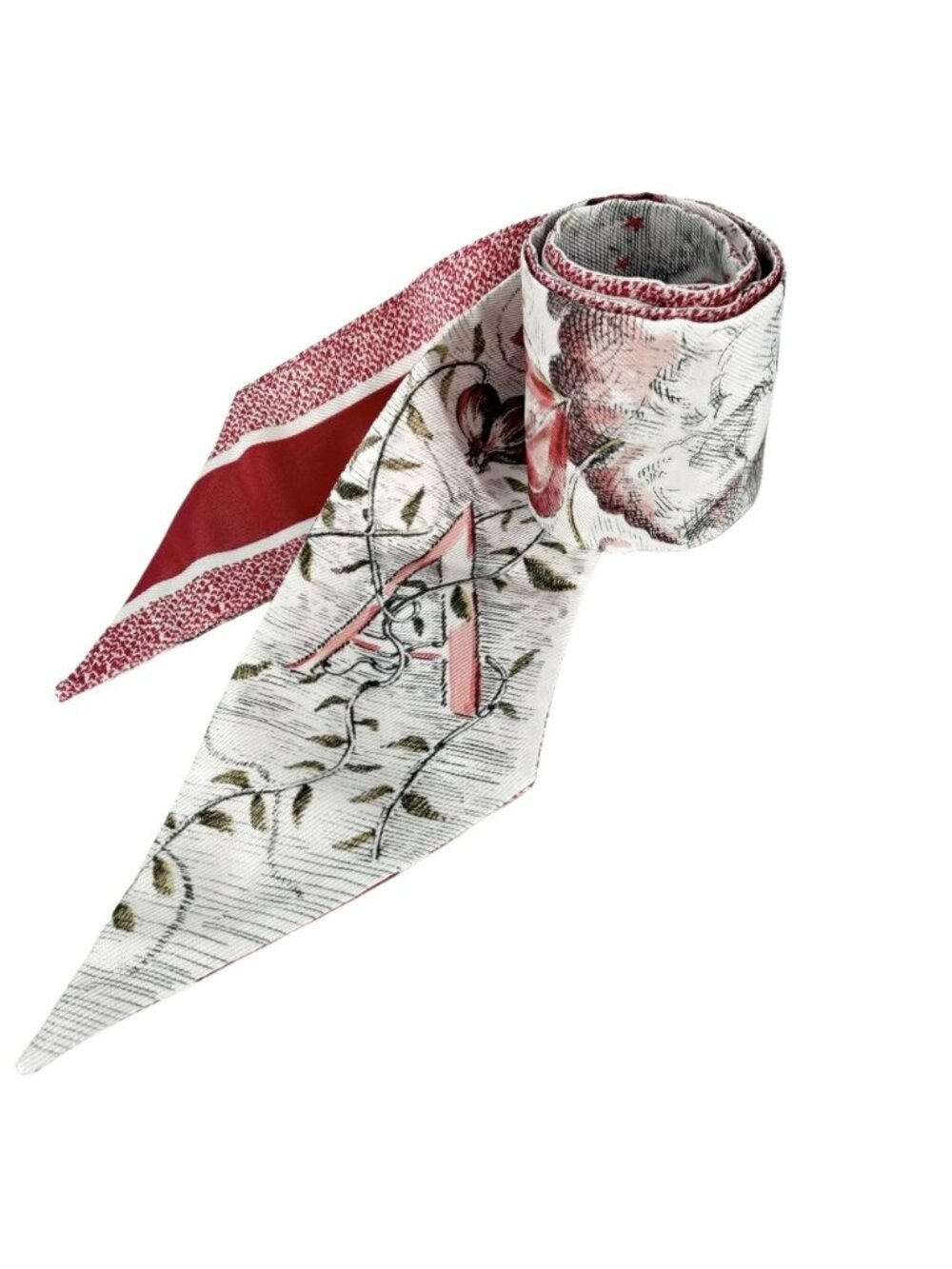 Dior Scarf Mitzah Silk White